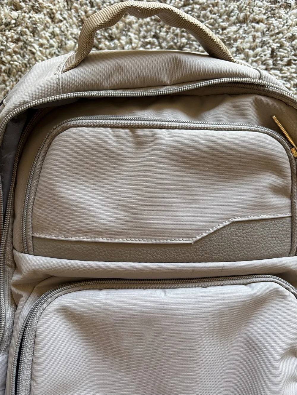 Mauve Travel Backpack with Laptop Sleeve